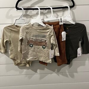 Little Co Lauren Concrad Boy Baby 3 Month Bundle NEW